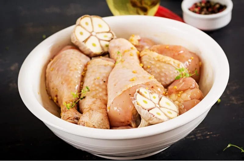 Provide a recipe for brining chicken legs