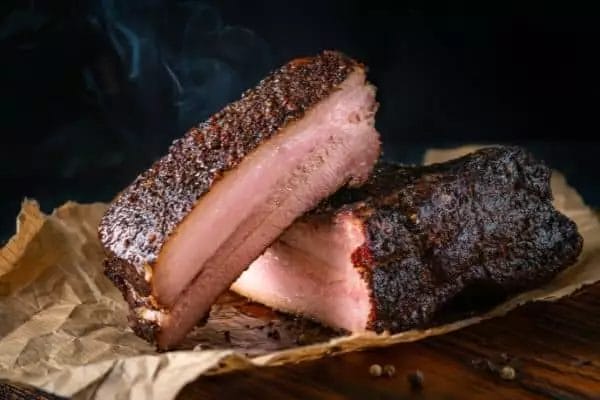 smoked pork brisket