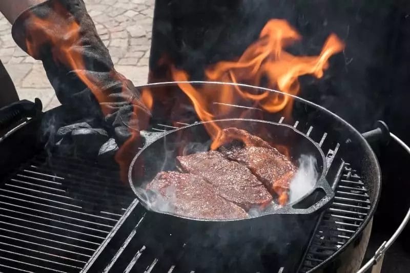 cook a Denver steak on the grill