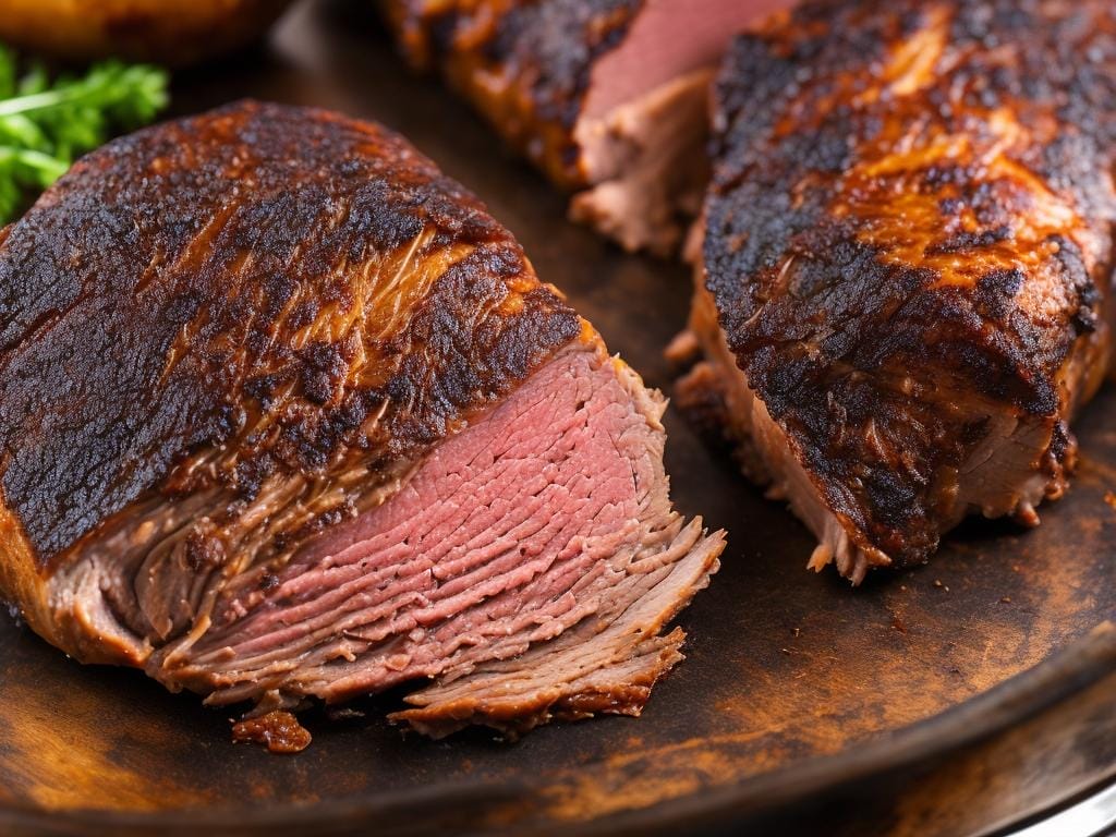 Preparing the Smoked Top Round Roast