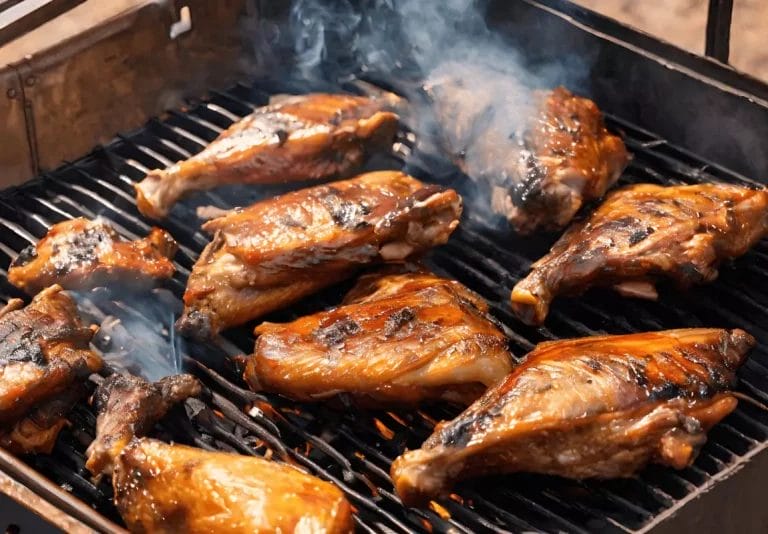 How to Smoke Turkey Wings On A Grill